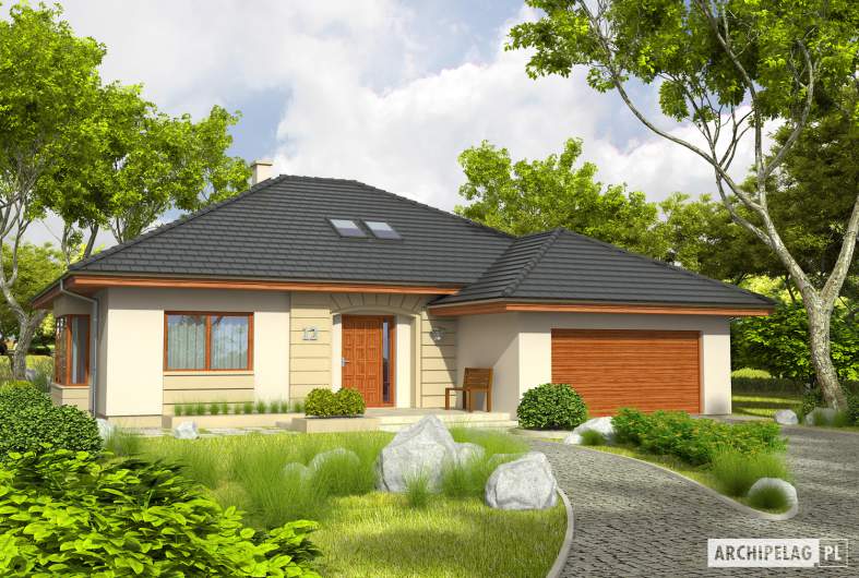 Projekt domu Kornelia III G2 - wizualizacja frontowa