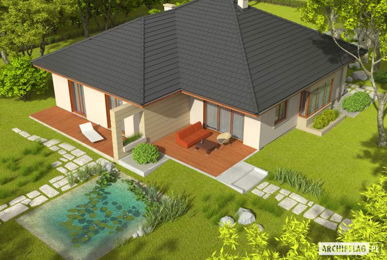 Projekt domu Kornelia III G2 - widok z góry