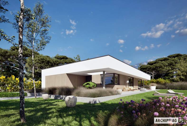 Projekt domu EX 21 G2 ENERGO PLUS - wizualizacja ogrodowa