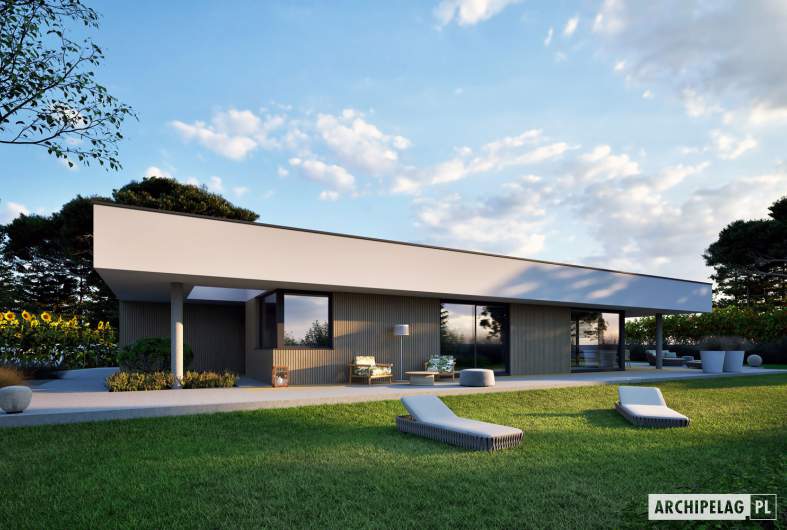 Projekt domu EX 21 G2 ENERGO PLUS - wizualizacja frontowa