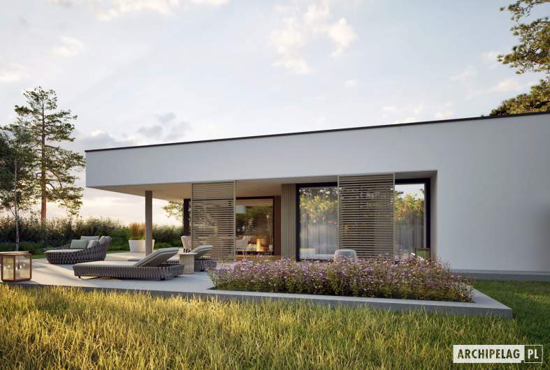 Projekt domu EX 21 G2 ENERGO PLUS - wizualizacja ogrodowa