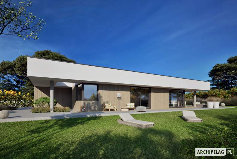 Projekt domu EX 21 G2 ENERGO PLUS - wizualizacja frontowa