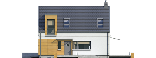 E10 ENERGO PLUS - Projekt domu E10 ENERGO PLUS - elewacja frontowa