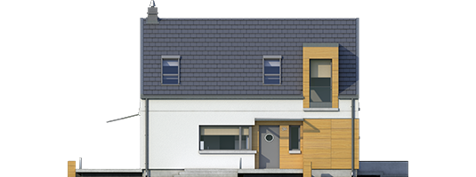 E10 ENERGO PLUS - Projekt domu E10 ENERGO PLUS - elewacja frontowa