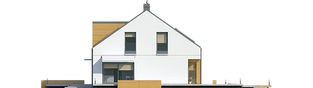 Projekt domu E10 ENERGO PLUS - elewacja prawa