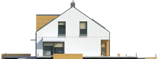 E10 ENERGO PLUS - Projekt domu E10 ENERGO PLUS - elewacja prawa