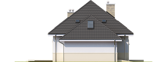 Nicki A ENERGO - Projekty domów ARCHIPELAG - Niki G1 (wersja A) ENERGO - elewacja lewa