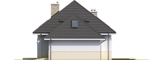 Nicki A ENERGO - Projekty domów ARCHIPELAG - Niki G1 (wersja A) ENERGO - elewacja lewa