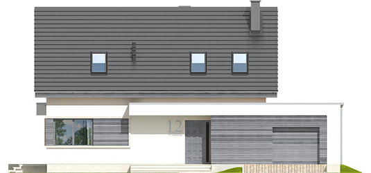Patrick III G1 - Projekty domów ARCHIPELAG - Patryk III G1 - elewacja frontowa