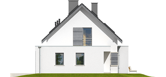 Patrick III G1 - Projekty domów ARCHIPELAG - Patryk III G1 - elewacja prawa