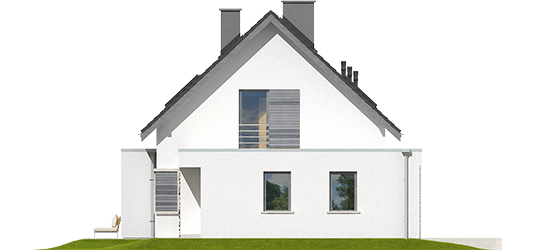 Patrick III G1 - Projekty domów ARCHIPELAG - Patryk III G1 - elewacja prawa