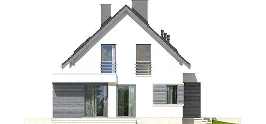 Patrick III G1 - Projekty domów ARCHIPELAG - Patryk III G1 - elewacja lewa