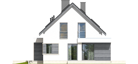 Patrick III G1 - Projekty domów ARCHIPELAG - Patryk III G1 - elewacja lewa