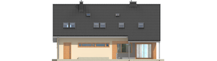 Projekt domu Amber G1 - elewacja tylna