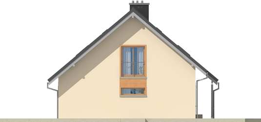 Amber G1 - Projekty domów ARCHIPELAG - Amber G1 - elewacja prawa