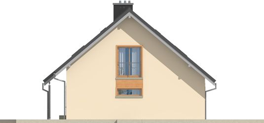 Amber G1 - Projekty domów ARCHIPELAG - Amber G1 - elewacja prawa