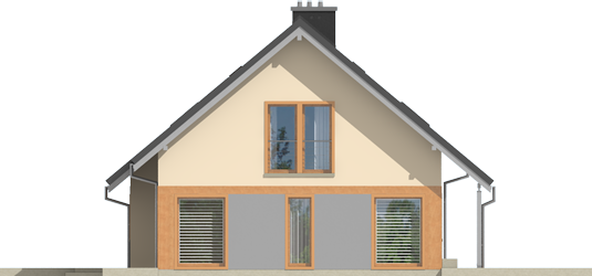 Amber G1 - Projekty domów ARCHIPELAG - Amber G1 - elewacja lewa