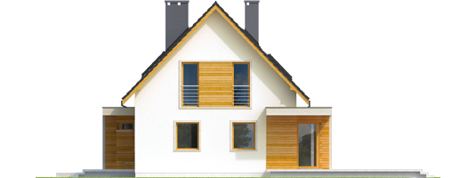 Nikodem G1 - Projekt domu Nikodem G1 - elewacja prawa