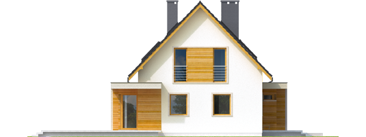 Nikodem G1 - Projekt domu Nikodem G1 - elewacja prawa