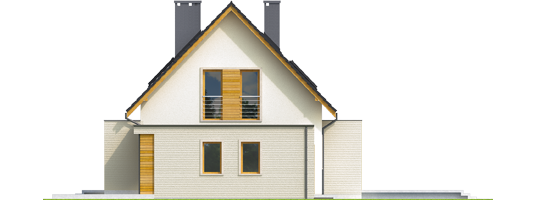 Nikodem G1 - Projekt domu Nikodem G1 - elewacja lewa