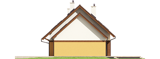 Marcin III G2 Mocca - Projekty domów ARCHIPELAG - Marcin III G2 Mocca - elewacja prawa