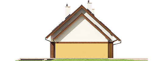 Marcin III G2 Mocca - Projekty domów ARCHIPELAG - Marcin III G2 Mocca - elewacja prawa