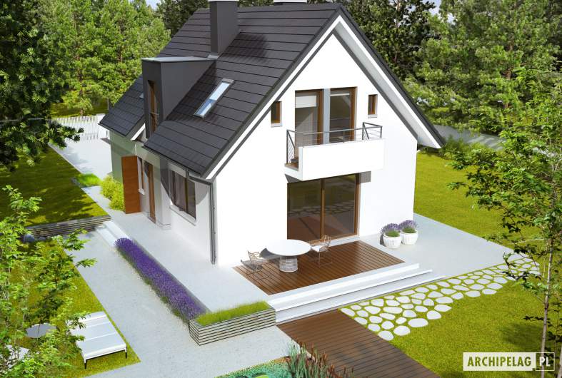 Projekt domu Julek G1 - widok z góry