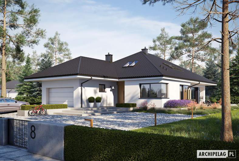 Projekt domu Tanita II G2 - wizualizacja frontowa