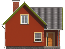 Malvine - Projekt domu Malwinka - elewacja frontowa