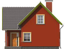 Malvine - Projekt domu Malwinka - elewacja frontowa