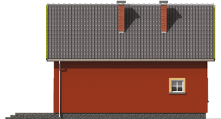 Malvine - Projekt domu Malwinka - elewacja lewa