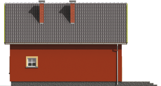 Malvine - Projekt domu Malwinka - elewacja lewa