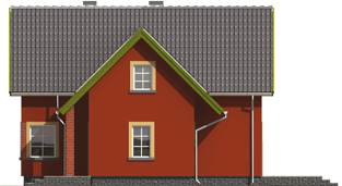 Malvine - Projekt domu Malwinka - elewacja prawa