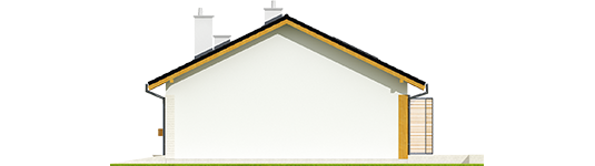 Eric G1 - Projekt domu Eryk G1 - elewacja prawa