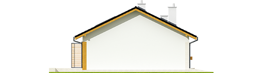 Eric G1 - Projekt domu Eryk G1 - elewacja prawa