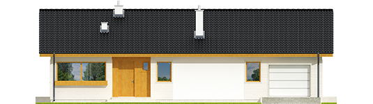 Eric G1 - Projekt domu Eryk G1 - elewacja frontowa