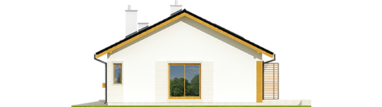 Eric G1 - Projekt domu Eryk G1 - elewacja lewa