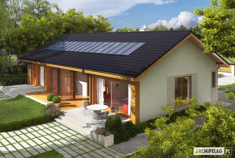 Projekt domu Eryk G1 - widok z góry