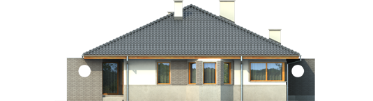 Florence - Projekt domu Florenc - elewacja prawa