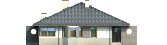 Florence - Projekt domu Florenc - elewacja prawa