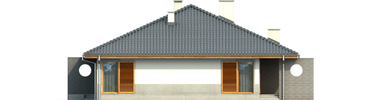 Florence - Projekt domu Florenc - elewacja lewa