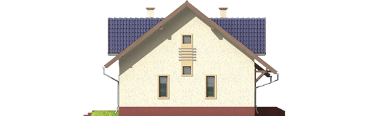 Rebecca - Projekt domu Rebeka - elewacja lewa