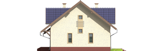 Rebecca - Projekt domu Rebeka - elewacja lewa