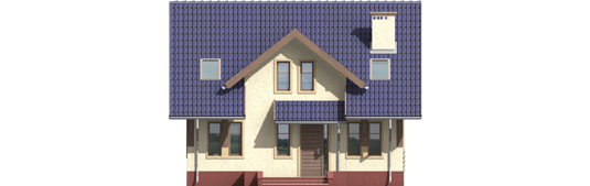 Rebecca - Projekt domu Rebeka - elewacja frontowa