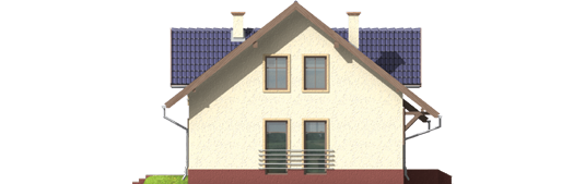 Rebecca - Projekt domu Rebeka - elewacja prawa