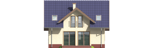 Rebecca - Projekt domu Rebeka - elewacja tylna