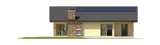 Projekt domu India G2 (wersja B) ENERGO PLUS - elewacja prawa