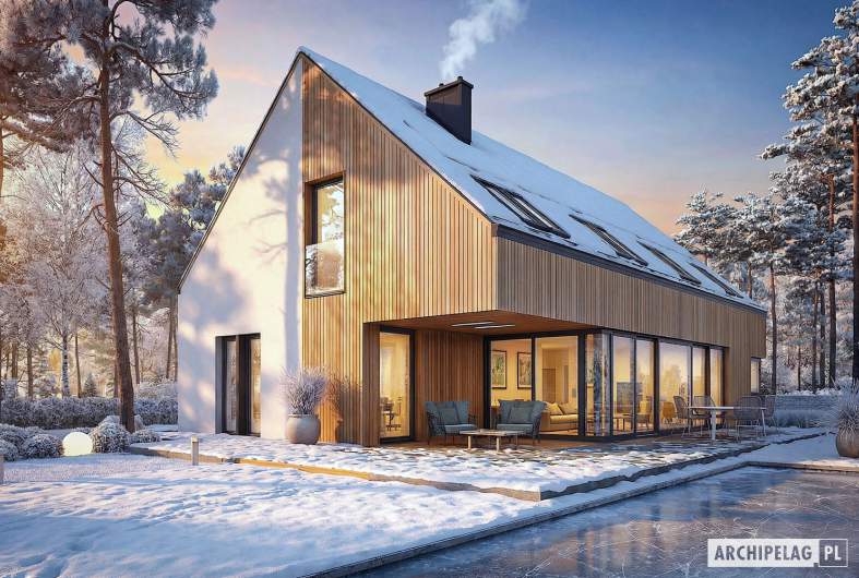 Projekt domu Daniel V G2 ENERGO PLUS - zima