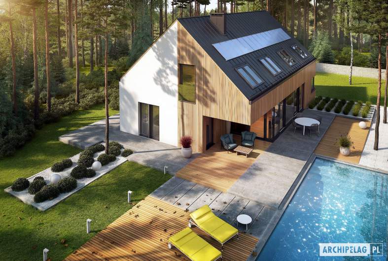 Projekt domu Daniel V G2 ENERGO PLUS - widok z góry