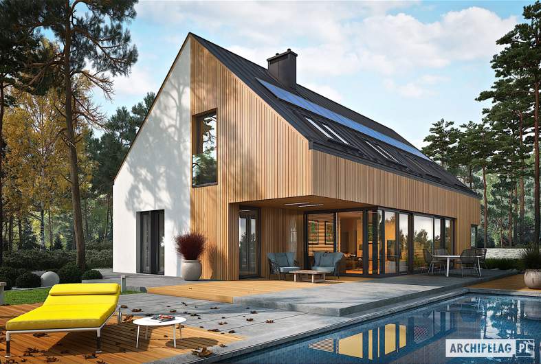 Projekt domu Daniel V G2 ENERGO PLUS - wizualizacja ogrodowa